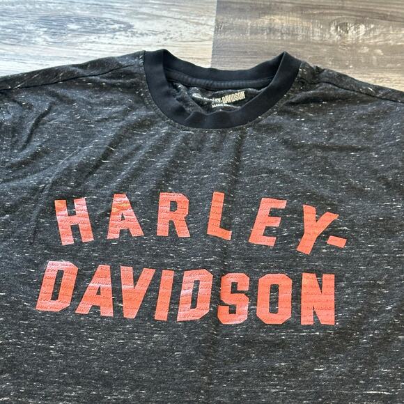 Harley Davidson Motorcycles Black Womens S  Staple Snow‎ Tee Crewneck Tshirt - Picture 1 of 7